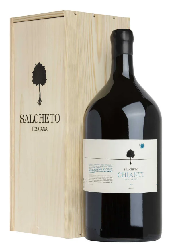 VINO CHIANTI SALCHETO DOPPIO MAGNUM 3LT CON CASSETTA DI LEGNO
