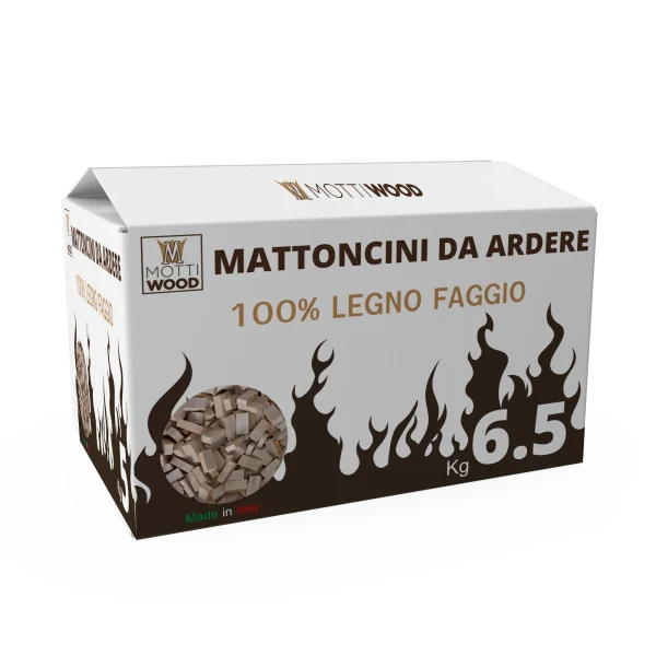 Mattoncini Legno Da Ardere, Faggio 6.5kg