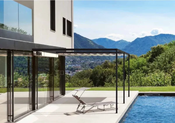 Pergola Mood Avant addossata di Unosider