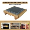 Pietra Lavica Per Cucinare con Scolo- Quadrata – 30×30 - immagine 2