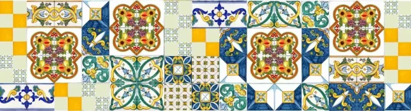 Patchwork mattonelle di Caltagirone fatte a mano