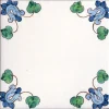 Piastrella siciliana decorata a mano serie Sicula decoro Caltagirone - immagine 2
