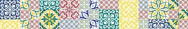 Patchwork piastrelle serie Basic decorate a mano
