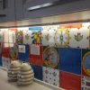 Patchwork con piastrelle siciliane stile carretto decorate a mano Made in Italy - immagine 2