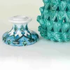 Pigna portacandela traforata in ceramica di Caltagirone fatta a mano H cm 30 - immagine 3