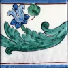 Piastrella siciliana decorata a mano serie Sicula decoro Caltagirone - immagine 3