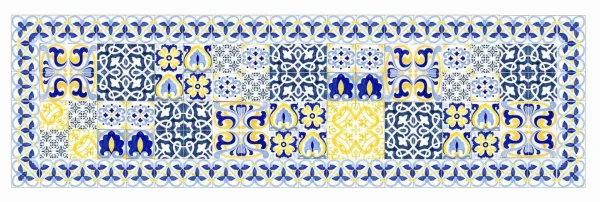 Patchwork piastrelle maiolicate Sicilia decorate a mano
