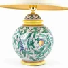 Lume lampada in ceramica di Caltagirone decorato a mano, lampada da tavolo artistica - immagine 2