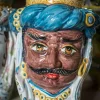 Moro Siciliano, Testa di Moro H cm 33 in Ceramica di Caltagirone Fatta a Mano - immagine 5