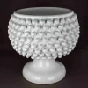 Mezza pigna H 35 cm porta vaso in ceramica di Caltagirone fatta a mano. - immagine 2