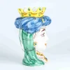 Testa di moro donna in ceramica di Caltagirone fatta a mano - immagine 3