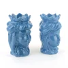 Coppia teste di moro ceramica di Caltagirone H cm 14 - immagine 2