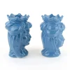 Coppia teste di moro ceramica di Caltagirone H cm 14 - immagine 3