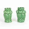 Coppia teste di moro H cm 10 in ceramica artistica di Caltagirone fatte a mano - immagine 4