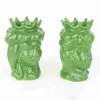 Teste di moro siciliane H cm 14 ceramica di Caltagirone - immagine 2