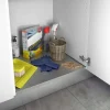 Protezione Sottolavello Cucina in Alluminio SOTTOLAVELLO Base (Dimensioni a Scelta) con ALZATINA - immagine 3